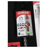 Diablo Square Drive Bits Set with Mortar Knife, Hammer Bits & Concrete Sleeve