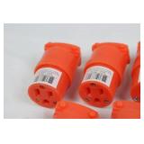 Assorted Industrial Power Connectors - Orange and Yellow Bulk