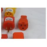 Assorted Industrial Power Connectors - Orange and Yellow Bulk