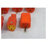 Assorted Industrial Power Connectors - Orange and Yellow Bulk