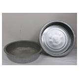 Behrens Metalware 3-Gallon Galvanized Pails (Lot of 2)