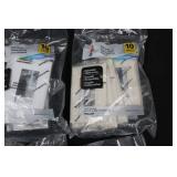 Legrand Pass & Seymour Wall Plates TP26WCP & TP26LACP (10-Pack) White & Light Almond