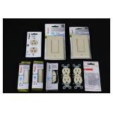 Legrand Ivory/Marfil Outlet & Switch Assortment - Duplex Outlets, Paddle Switches