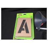 Hy-Ko Stencils 6 Inch Pack, Slime Tire Sealant Twin Bottles & Rust-Oleum Concrete Etch