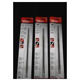 Crescent Nicholson & Black Diamond 8' x 7/32' Round Chainsaw File - Knurl Cut (Lot of 3)