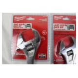 Milwaukee Jaws Won't Back Off Adjustable Wrenches - 12in & 10in (2-Pack)
