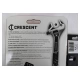 Crescent Adjustable Wrenches (6, 8, 10 in) - Original Jaw, Extra Wide, Knurl - Lifetime Warranty