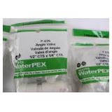 Watts WaterPEX & SharkBite Fittings Assortment - P-676 Angle Valve 1/2 CTS x 1/4 CTS