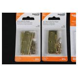 National Hardware Removable & Non-Removable Pin Hinges - Brass Finish - 1-Inch & 2-Inch (set of 14)