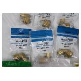 Apollo PEX Watts Quick-Connect SharkBite Barb Fittings & MNPT Elbows - Plumbing Hardware Assortment