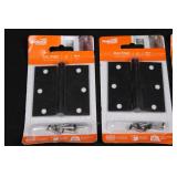 National Hardware Door Hinges - Narrow Non-Removable Pin 3 Inch - Assorted Finishes