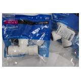 Watts AquaLock PEX Valve Kit - Reducing Straight Valves & Push-To-Connect Adapters