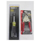 Klein Tools 32557 Heavy-Duty Multi-Bit Screwdriver/Nut Driver & Gardner Bender SE-92 Wire Stripper