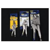 IRWIN VISE-GRIP Locking Pliers Set Curved Jaw Long Reach 4LN, 5 in (125 mm), 10 in (250 mm) 10WR