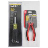 Klein Tools 32557 Multi-Bit Screwdriver/Nut Driver & Gardner Bender GS-386 Diagonal Cutting Pliers