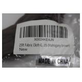 Dunia 25ft Fabric Cloth Cords - Mahogany Brown (Lot of 2)