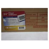 Trueaire 24-Inch Floor Diffuser C120SW - Paintable White Surface, 3-Way Air Deflection