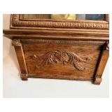 Waterbury Regulator No. 67 Oak Wall Clock w Pendulum Antique