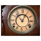 Antique F. Kroeber Cabinet No. 58 Victorian Walnut Mantel Clock