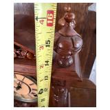 Antique F. Kroeber Cabinet No. 58 Victorian Walnut Mantel Clock