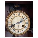 Antique Gustav Becker Style Wall Regulator Clock Wood Case Pendulum