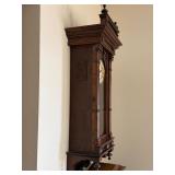 Antique Gustav Becker Style Wall Regulator Clock Wood Case Pendulum