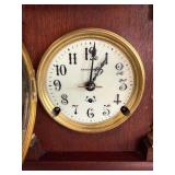 Seth Thomas Mantel Clock Wooden Case Bell Strike Pendulum 11.5in