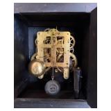Seth Thomas Mantel Clock Wooden Case Bell Strike Pendulum 11.5in