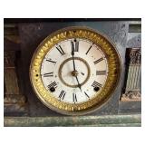 Antique Seth Thomas Adamantine Mantel Clock Column Case Untested
