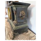 Antique Seth Thomas Adamantine Mantel Clock Column Case Untested