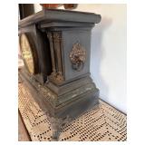 Antique Seth Thomas Mantel Clock Black Case Gilt Dial As Found