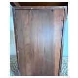 Seth Thomas Wooden Mantel Clock Key Wind Pendulum Floral Dial