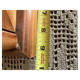 Seth Thomas Wooden Mantel Clock Key Wind Pendulum Floral Dial