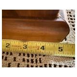 Seth Thomas Wooden Mantel Clock Key Wind Pendulum Floral Dial