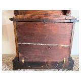 Seth Thomas Oak Mantel Clock Chime Mantle Shelf Clock 15in Wide