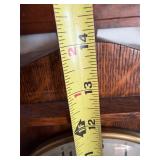 Seth Thomas Oak Mantel Clock Chime Mantle Shelf Clock 15in Wide