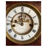 Antique E.N. Welch Shelf Mantel Clock Open Escapement Key Wind