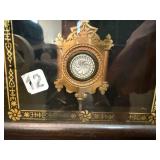 E.N. Welch Victorian Walnut Gingerbread Mantel Clock 23in As-Is
