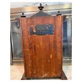 E.N. Welch Victorian Walnut Gingerbread Mantel Clock 23in As-Is
