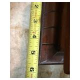 Antique Victorian Gingerbread Mantel Clock Wood Case w Pendulum