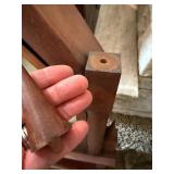 Vintage Gothic Chapel Form Wooden Mantel Clock Pendulum Untested
