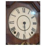 Antique Seth Thomas Ogee Mantel Shelf Clock Wood Case 19in Untested