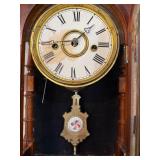 Welch Spring & Co Gerster V.P. 8 Day Antique Mantel Clock