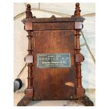 Welch Spring & Co Gerster V.P. 8 Day Antique Mantel Clock