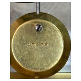 Seth Thomas Brass Crystal Regulator Mantel Clock w Pendulum As Is
