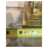Seth Thomas Brass Crystal Regulator Mantel Clock w Pendulum As Is