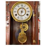 Antique New Haven 8 Day Striking Gingerbread Shelf Clock