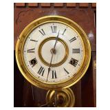 Antique New Haven 8 Day Striking Gingerbread Shelf Clock