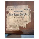 Antique New Haven 8 Day Striking Gingerbread Shelf Clock