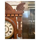 Antique New Haven 8 Day Striking Gingerbread Shelf Clock